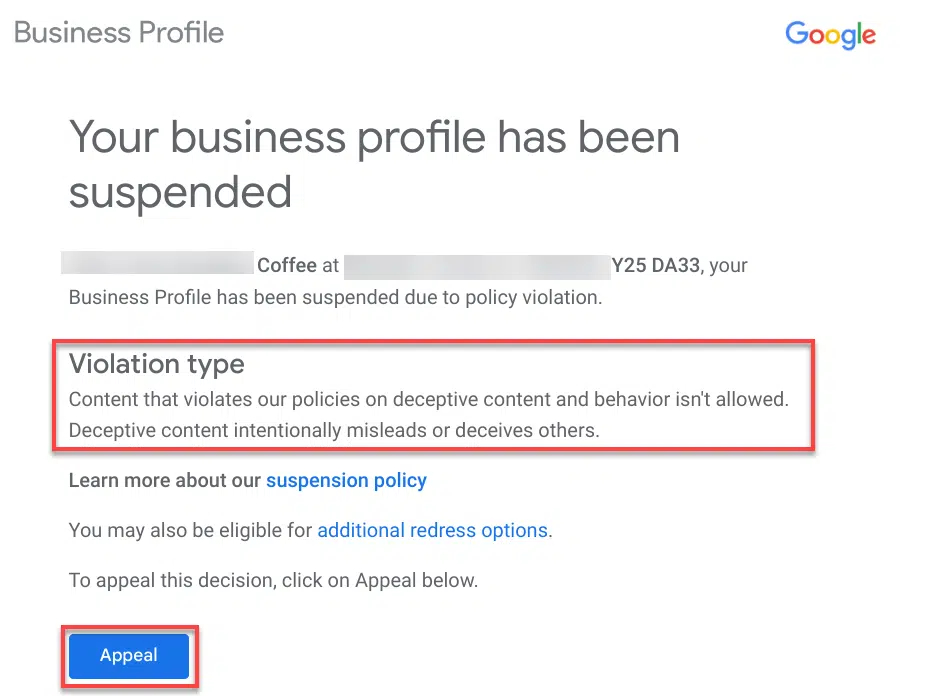 Google Business Profile: The new suspension appeal process