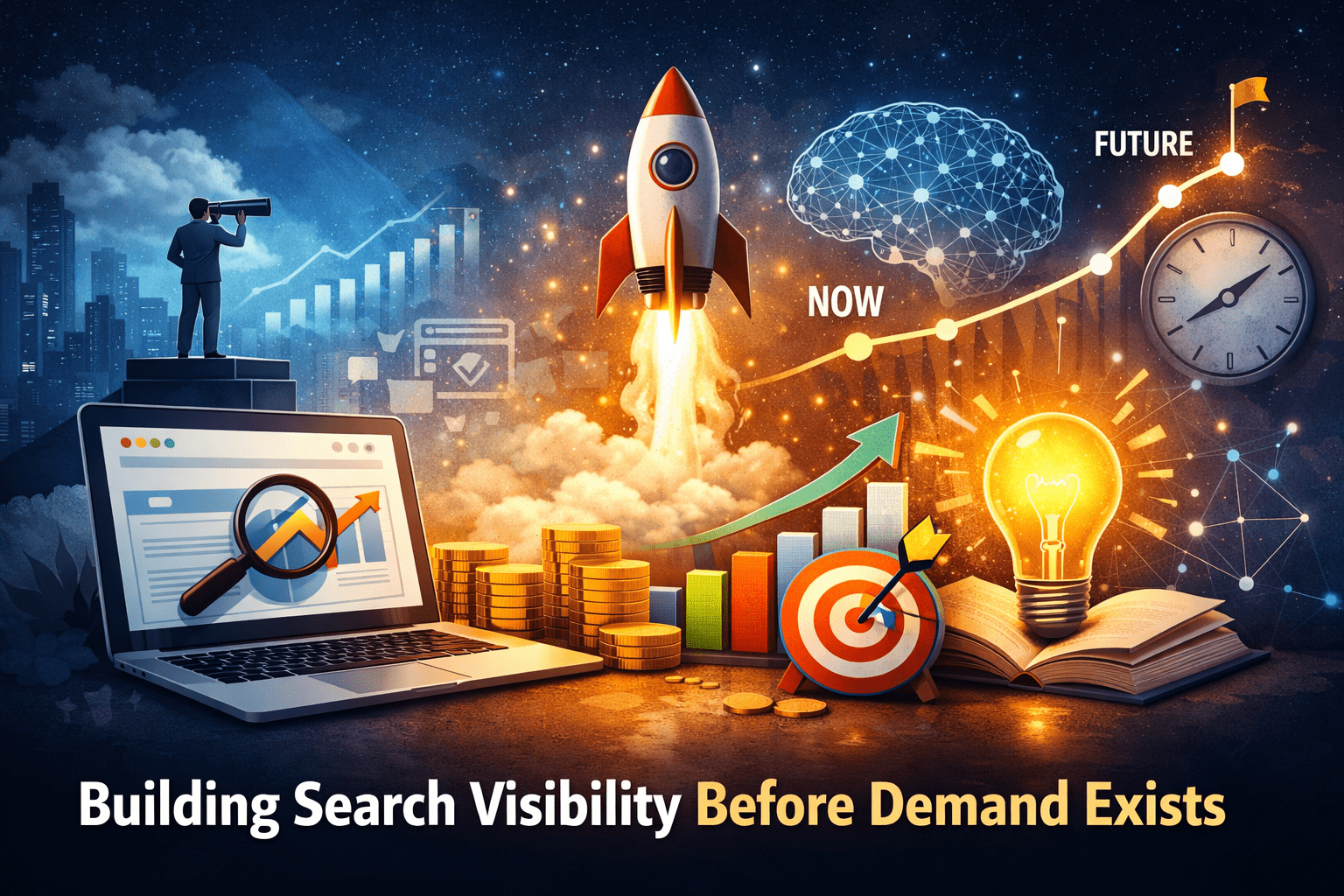 How to build search visibility before demand exists